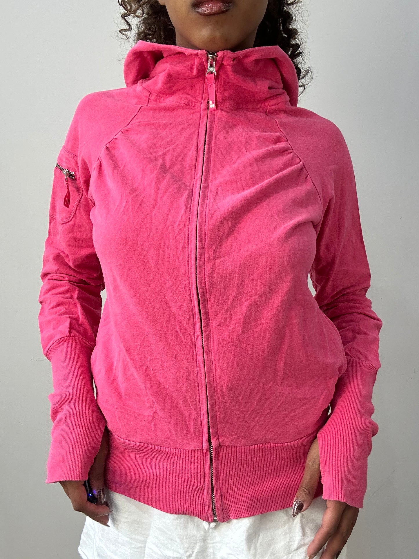 athleisure edit | small pink sweaty betty zip up jacket