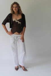SATC drop | taille: S · couleur: blanc · article: pantalon · détails: style cargo + cordon de serrage