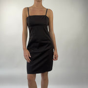 💻PROM SEASON DROP | small / medium dark brown satiny dress