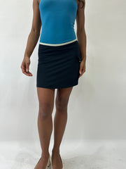 athleisure edit | extra small black mini skirt with pocket detail