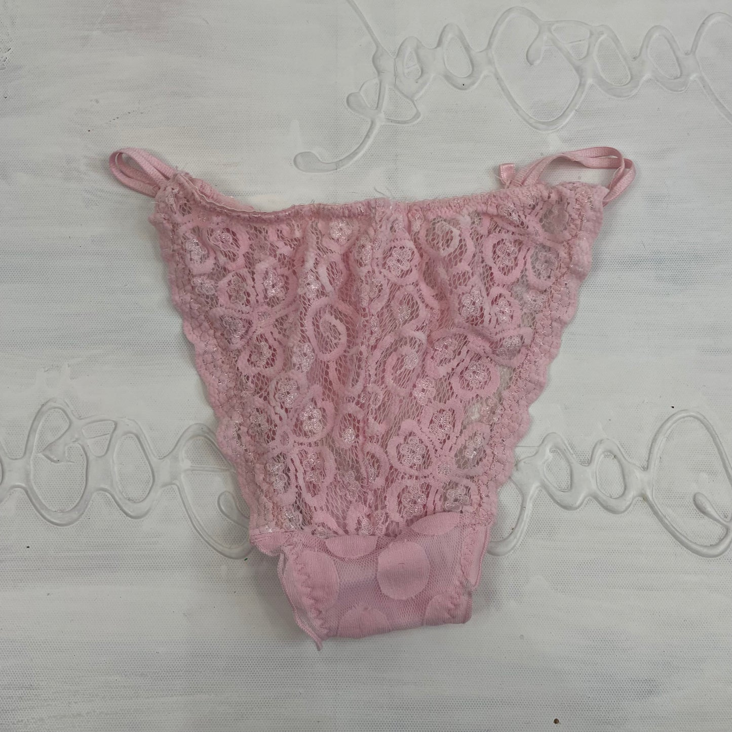 CHALET GIRL DROP | small pink lace underwear