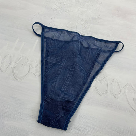 💻 LIGHT ACADEMIA DROP | medium denim look mesh underwear