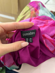 💚💻BEST PICKS | size 14 purple sheer maxi dress with floral pattern