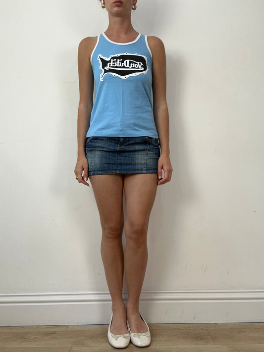 💻‼️ super cute blue von dutch vest