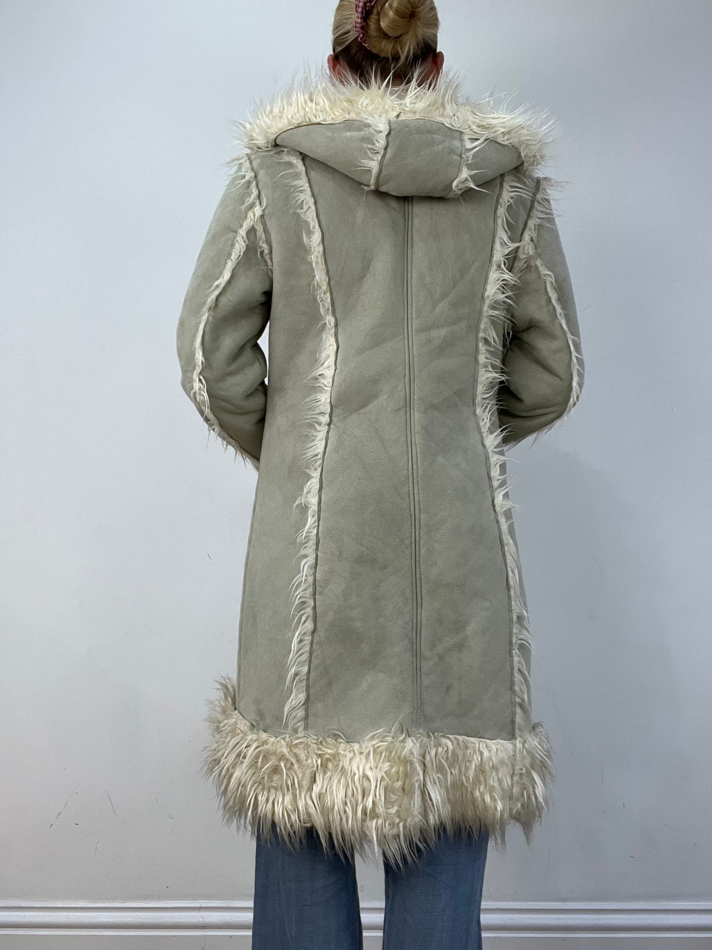 vintage edit twelve | large beige afghan style coat