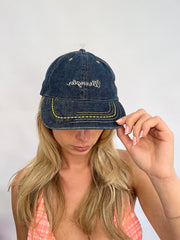 COACHELLA DROP | denim blue cap with ‘wrangler’ spellout