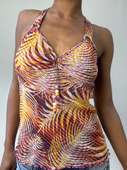 BEST PICKS | extra small purple patterned top
