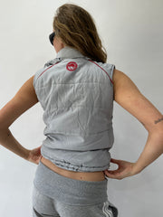 athleisure edit | small grey puma gilet puffer jacket