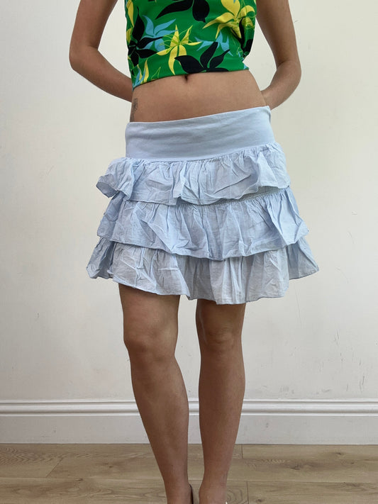 BEST PICKS | medium blue ruffle skirt