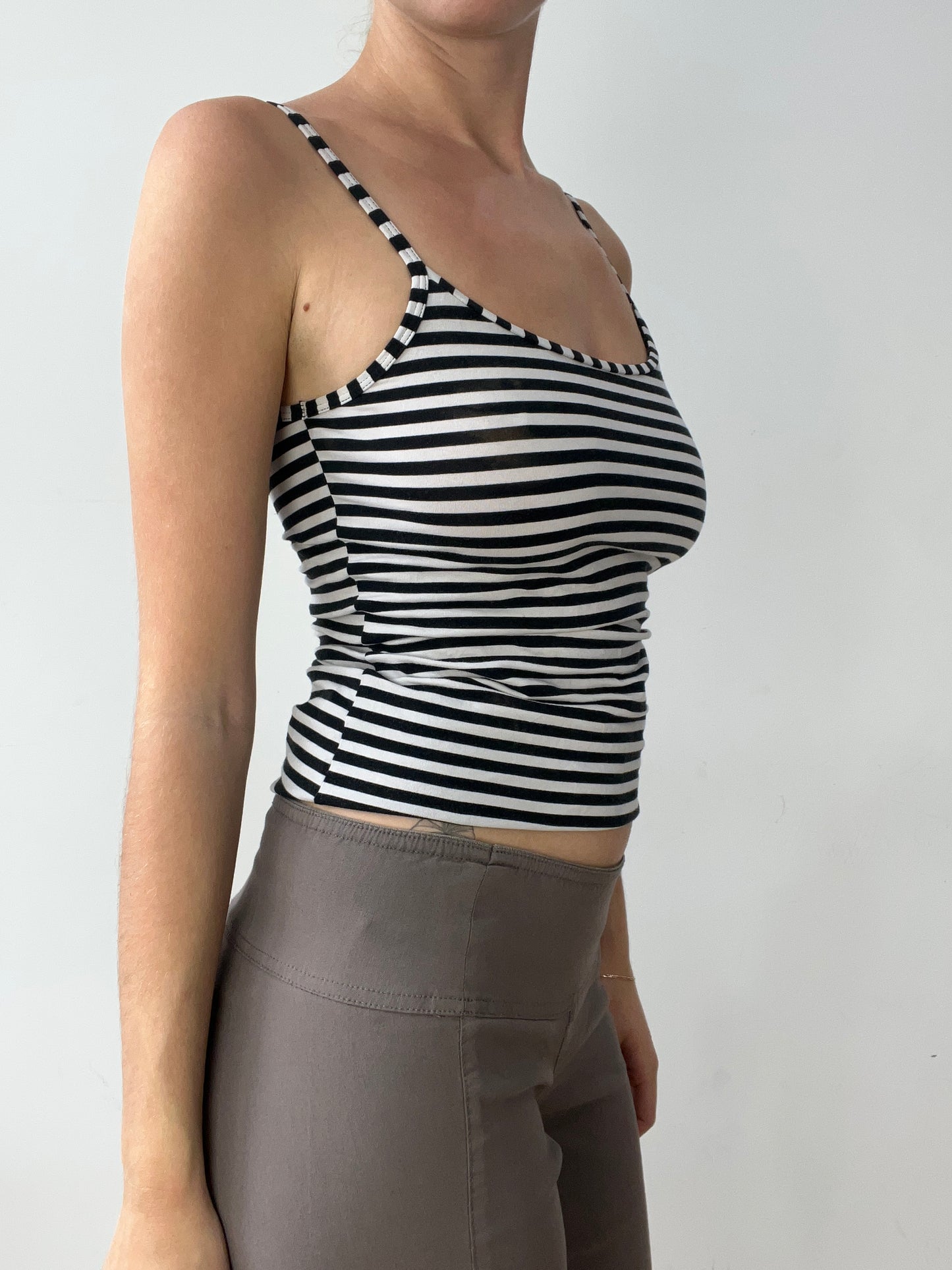vintage edit thirty | small black and white striped cami