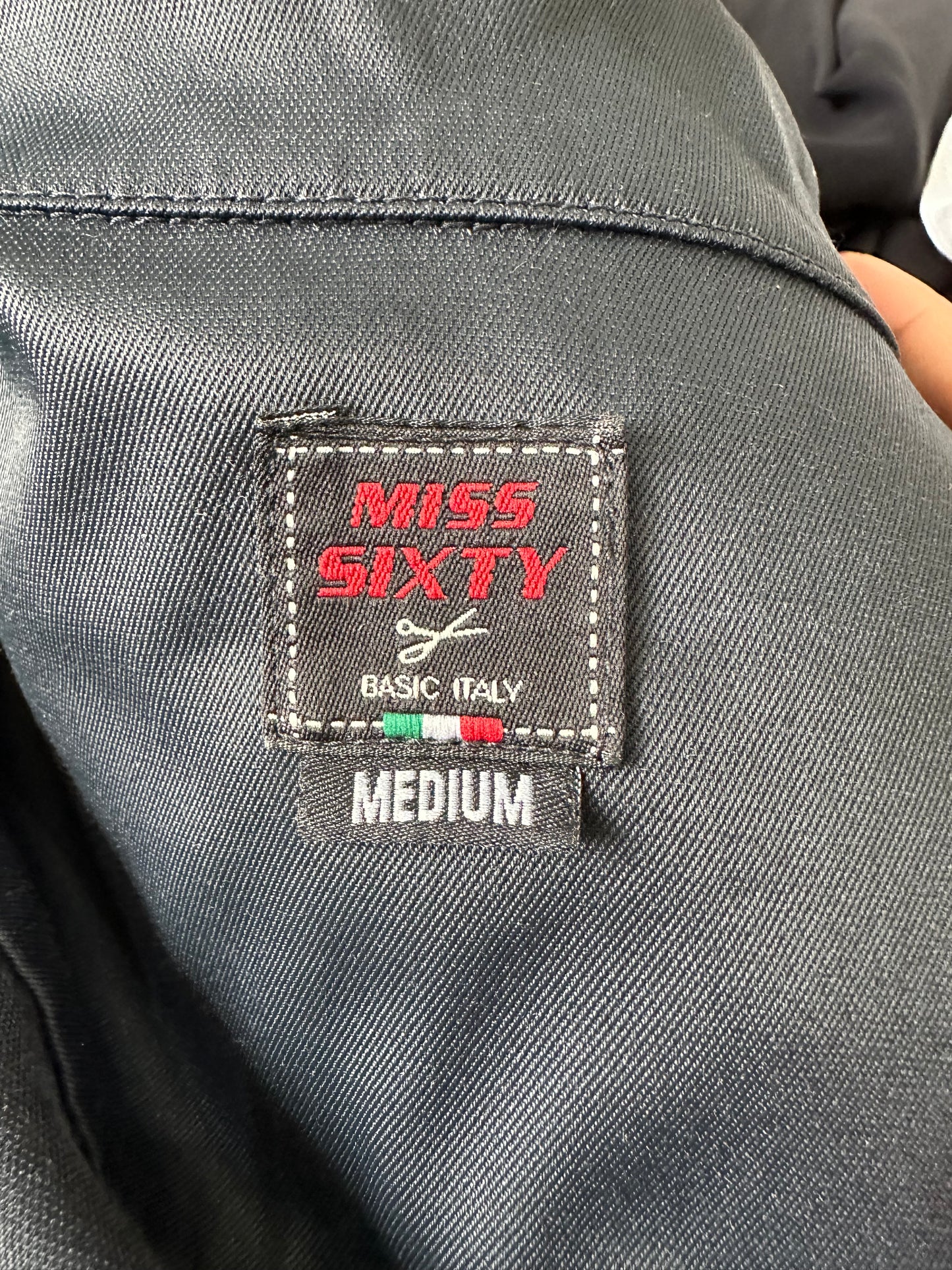 vintage edit: festival | medium black miss sixty button up jacket