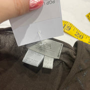 💻BEST PICKS | medium brown old label zara mesh t-shirt with glittery pattern