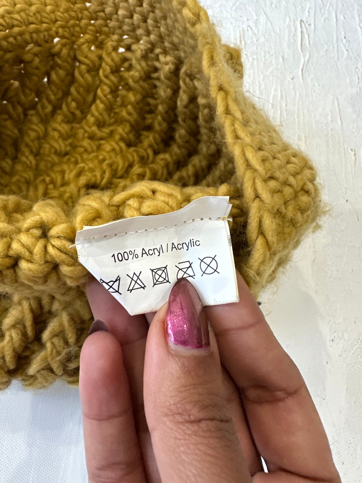 winter edit | yellow crochet knit hat