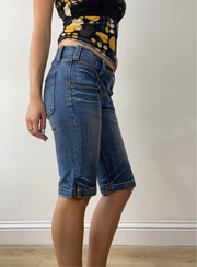 vintage edit thirty | Größe: S · Farbe: Blau · Material: Denim · Artikel: Jeansshorts · Details: mittelblaue Waschung