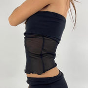 * Musterverkauf | Farbe: Schwarz · Artikel: Bandeau-Top · Details: xs + mila