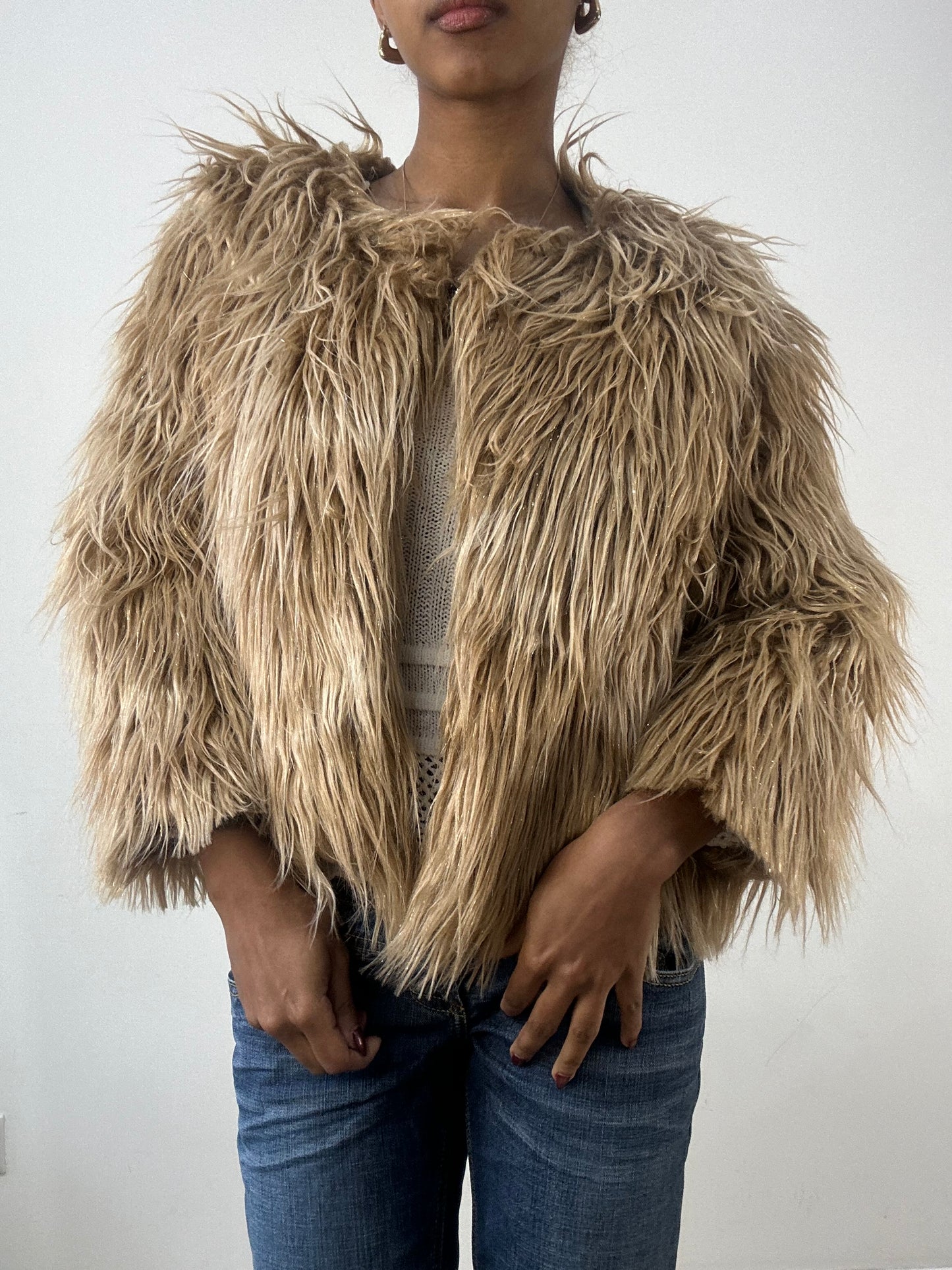 winter edit | small brown faux fur jacket