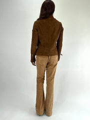 FAVORITOS DE INVIERNO | chaqueta de gamuza sintética marrón pequeño