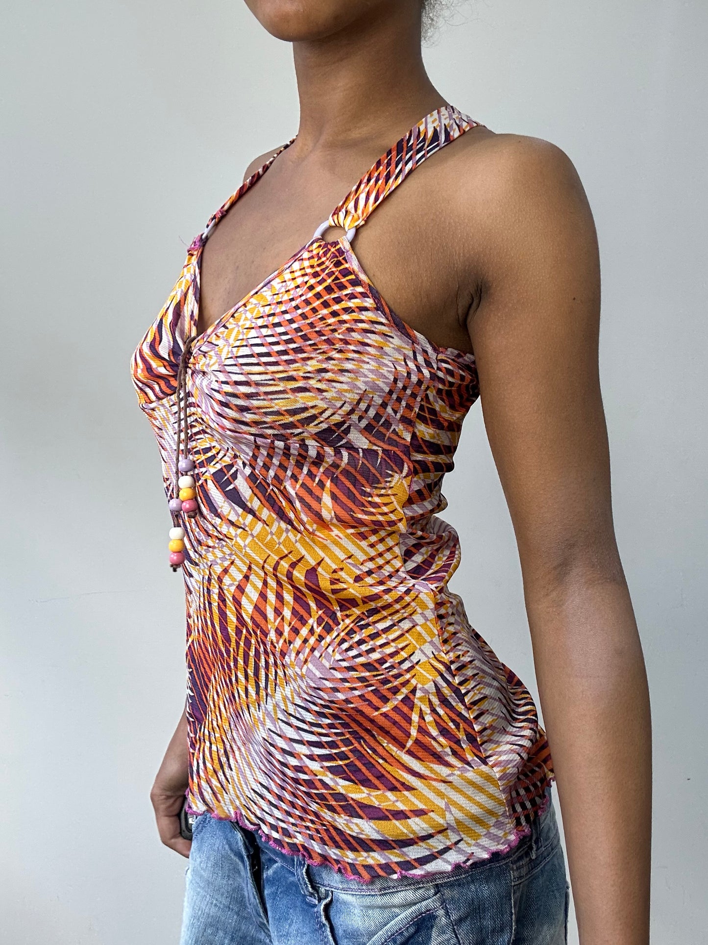 BEST PICKS | extra small purple patterned top