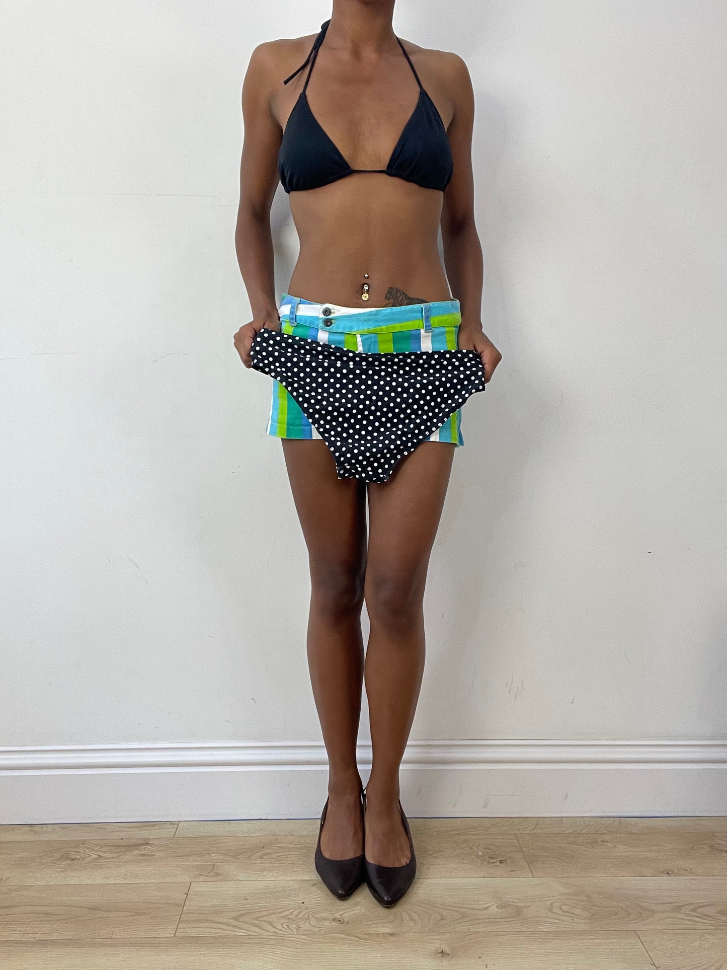 vintage edit twenty-seven | medium black and white polka dot bikini set