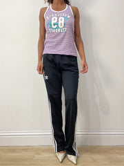 💻 athleisure edit | Tango de púrpura média, a camisa superior das mulheres