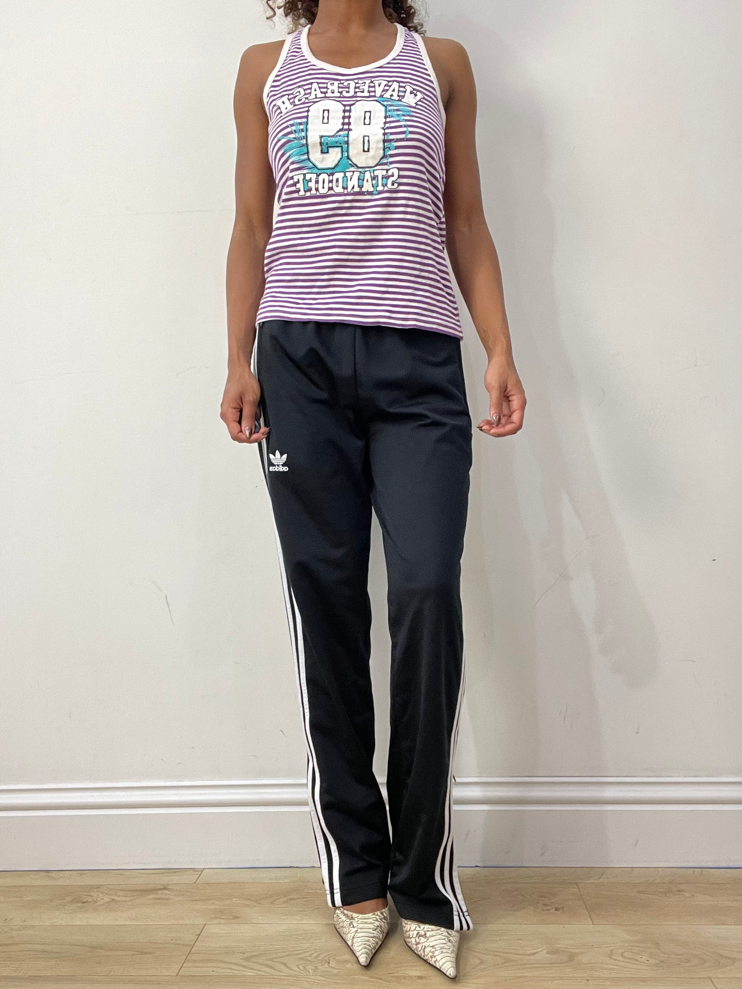 💻 athleisure edit | medium purple striped tank top