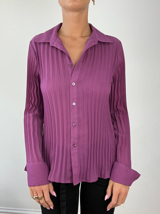 💻 LIBRARIAN CORE | medium purple pleated long sleeved shirt