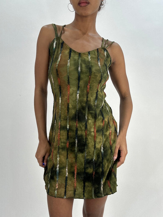 BEST PICKS | small green patterned mini dress