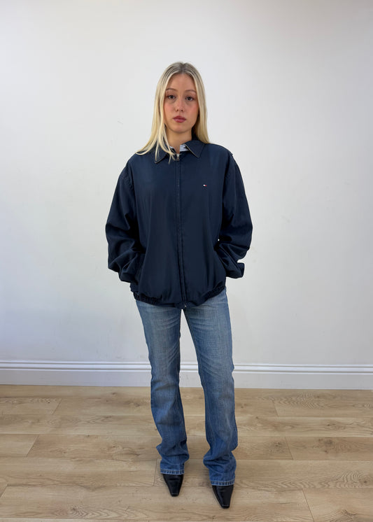 small tommy hilfiger navy harrington jacket