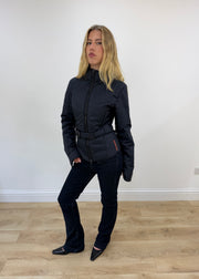 large navy prada jacket