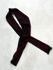 gilmore girls | burgundy stripped scarf