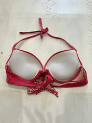 spring edit | small pink calzedonia leopard print bikini top