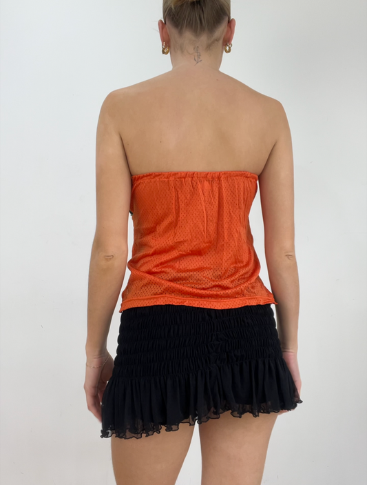 💻 BEST PICKS, EURO SUMMER | orange jersey bandeau with camo print