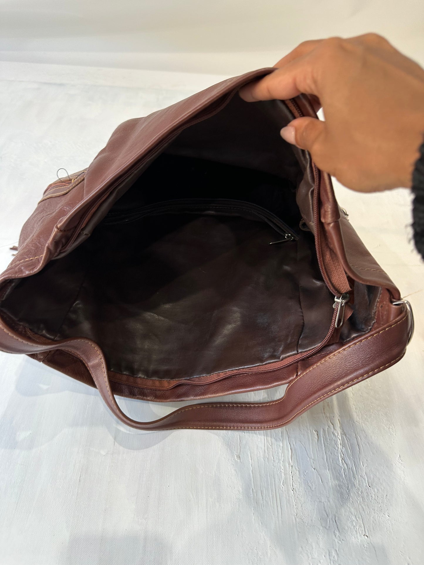 BEST PICKS | brown tote shoulder bag with gold buckle details