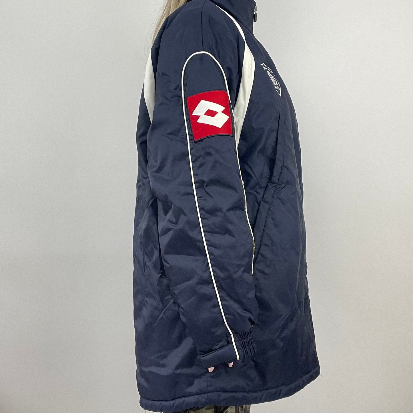 💚 ELEVATED SPORTSWEAR DROP | medium navy lotto longline coat