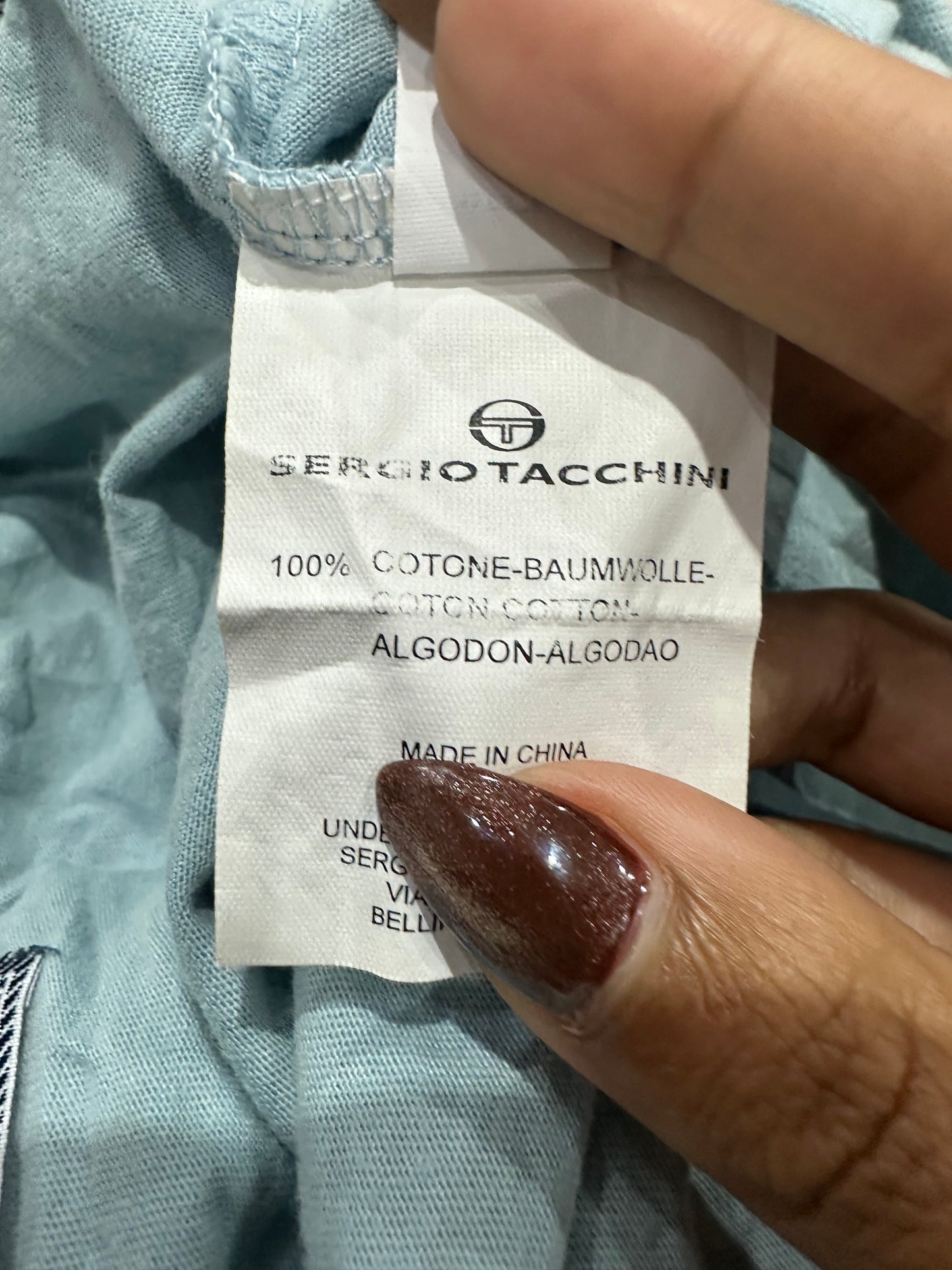 athleisure edit | medium/large blue halterneck top