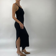 💻PROM SEASON DROP | small black maxi dress with slit