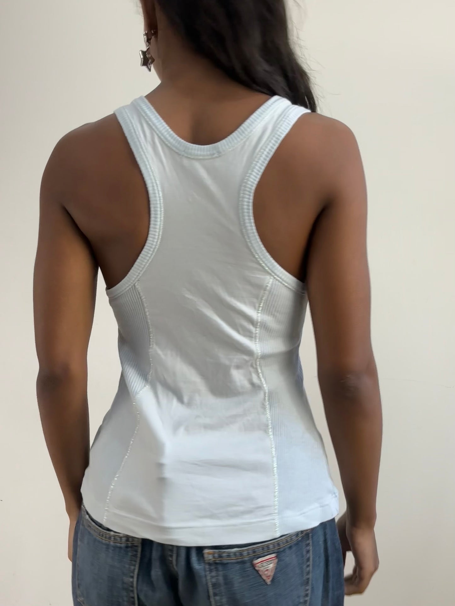 BEST PICKS | small light blue tank top with knit panels