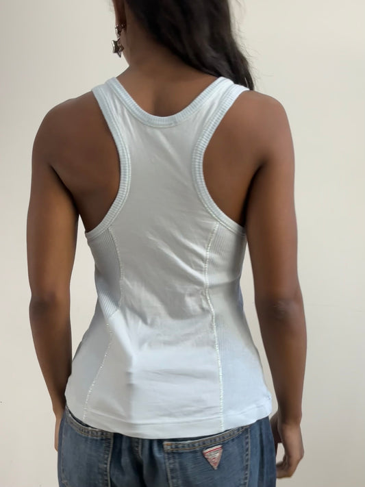 BEST PICKS | small light blue tank top with knit panels
