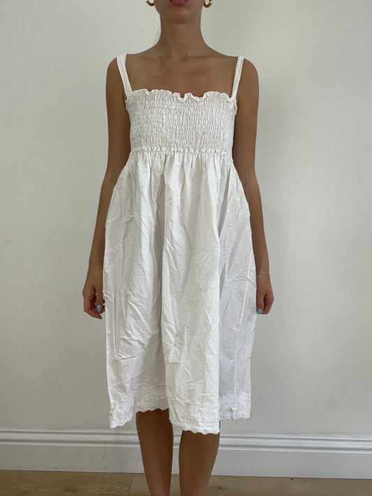 vintage edit twenty eight | medium white linen dress