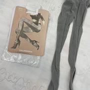 MOB WIFE DROP | grey calzedonia fishnet tights