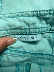SATC drop | taille: M · couleur: aqua + turquoise + bleu · article: jupe · détails: longueur maxi
