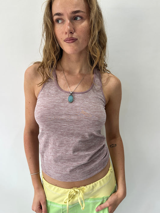💻 athleisure edit | small/medium purple fitted workout top