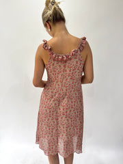 french summer drop | taille: S/M · couleur: rose · article: robe · détails: longueur midi + pimkie