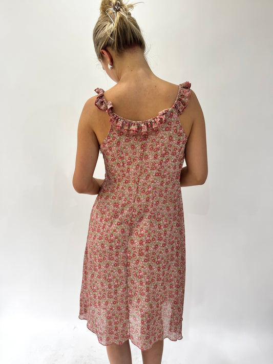 french summer drop | small/medium pink pimkie midi dress