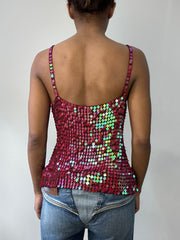 BEST PICKS | taille: S · couleur: rose · article: caraco · détails: sequins