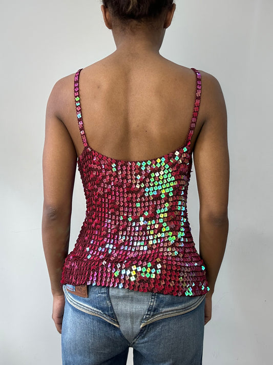 BEST PICKS | small pink sequin cami top