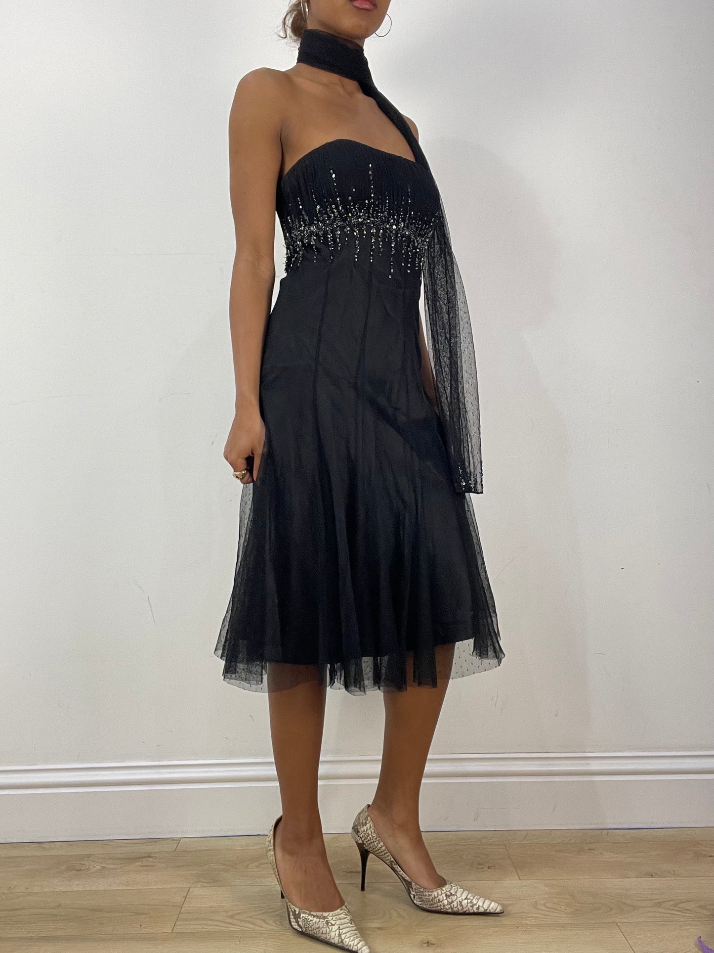 vintage edit thirty-six | small black bandeau midi dress