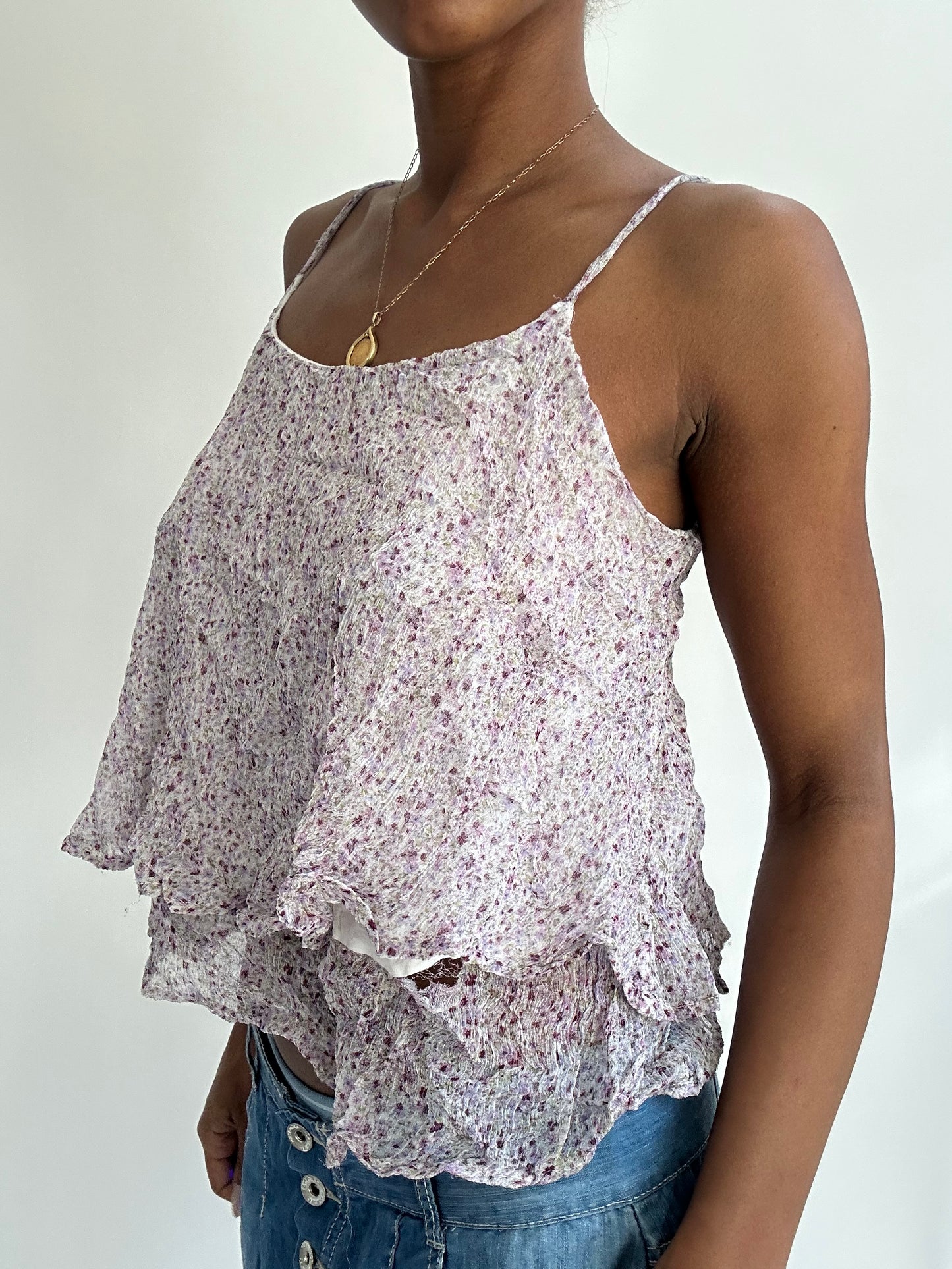 summermaxxing drop | small lilac sheer overlay cami top