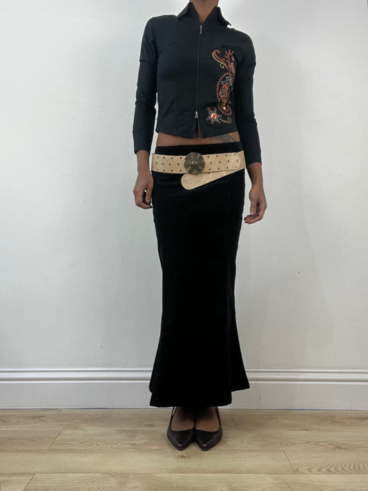 winter edit | cream faux leather belt with gold buckle