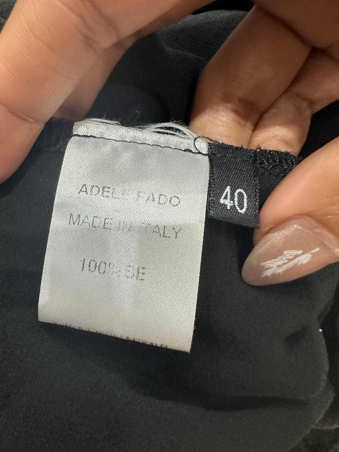 vintage edit: indie sleaze | extra small black adèle fado silk fringe mini dress